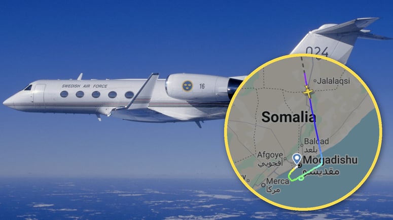 Artikelbild för artikeln: Regeringsplanets mystiska Somalia-flygning