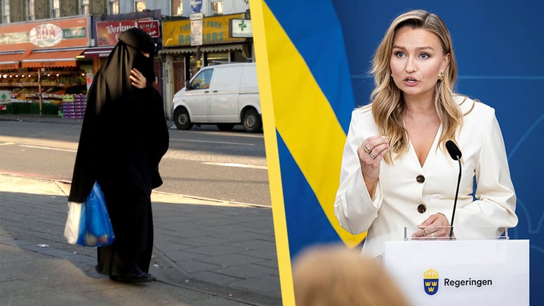 Artikelbild för artikeln: Ebba Busch: Förbjud heltäckande muslimsk klädsel på allmän plats