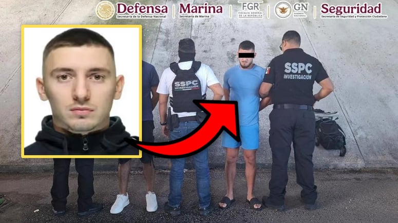 Artikelbild för artikeln: Här grips svenske gängledaren "Greken" i Mexiko