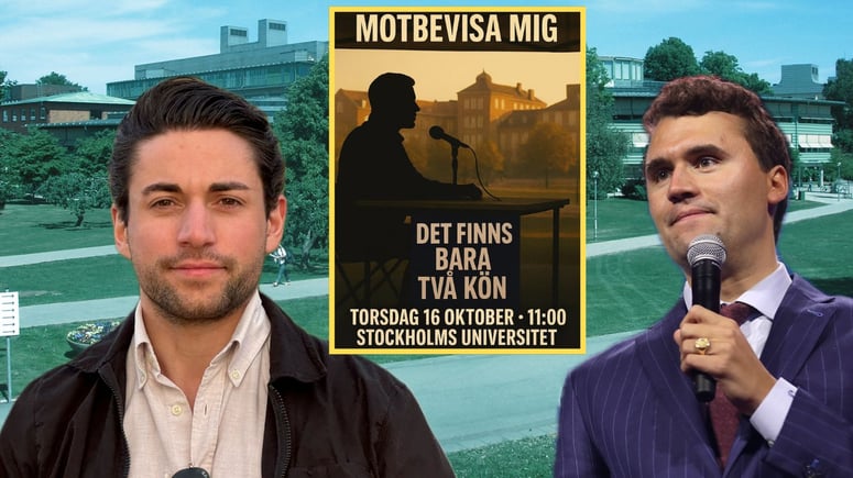Artikelbild för artikeln: Nick Alinia hedrar Charlie Kirk med debatt på Stockholms universitet