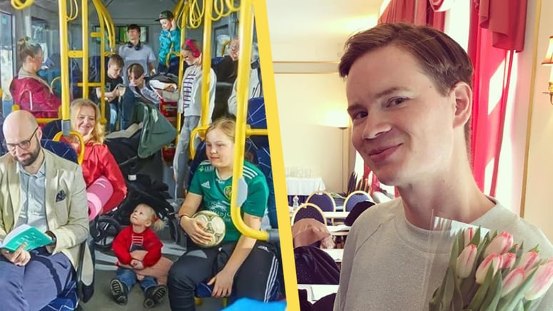 Artikelbild för artikeln: Kritik mot för vit bussreklam - endast svenskar med