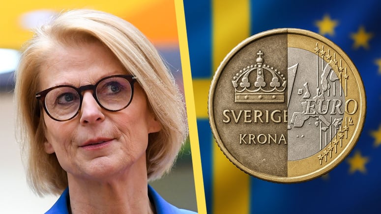 Artikelbild för artikeln: Moderaterna: "Självklart" att svenskarna ska fråntas kronan och påtvingas euron