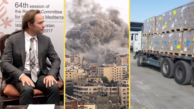 Artikelbild för artikeln: WHO-topp: "Svält" i Gaza användes direkt efter terrordådet 7 oktober - för att pressa Israel