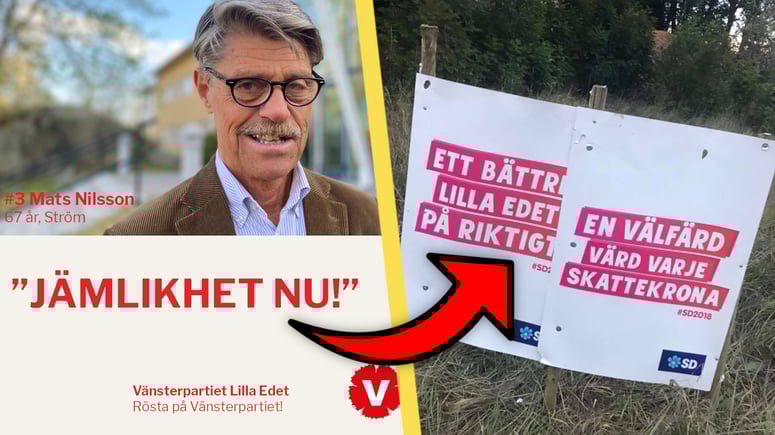 Artikelbild för artikeln: Tidigare V-ordförande byter parti – till Sverigedemokraterna
