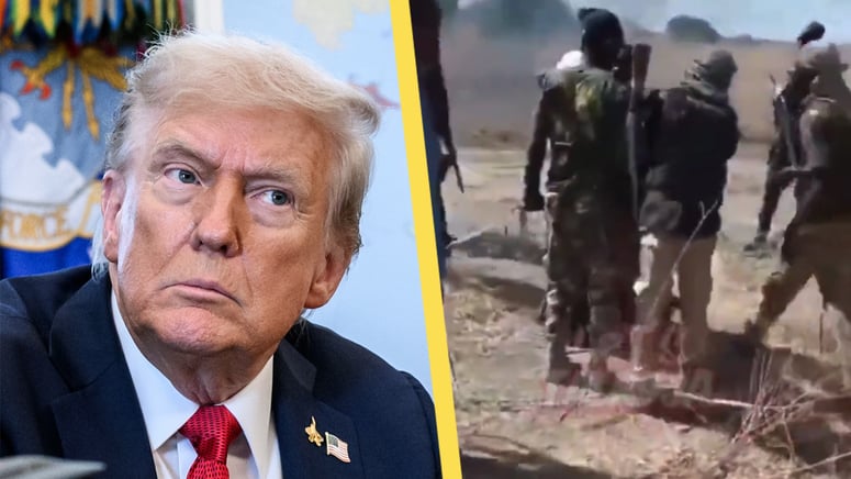 Artikelbild för artikeln: Trump varnar för militärt ingripande för att stoppa slakt på kristna