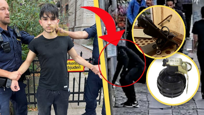 Artikelbild för artikeln: Här grips granatpojken i Göteborg – lade handgranat i barnvagn