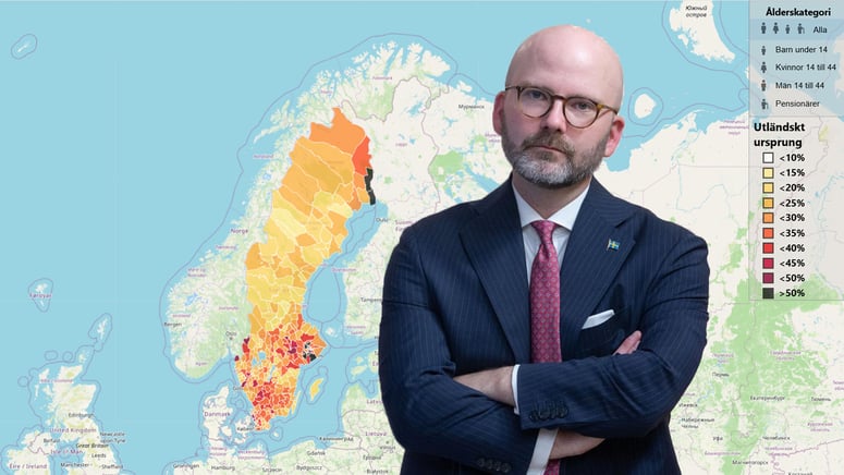 Artikelbild för artikeln: SD lanserar “Migrationskartan” – visar befolkningsförändringar kommun för kommun