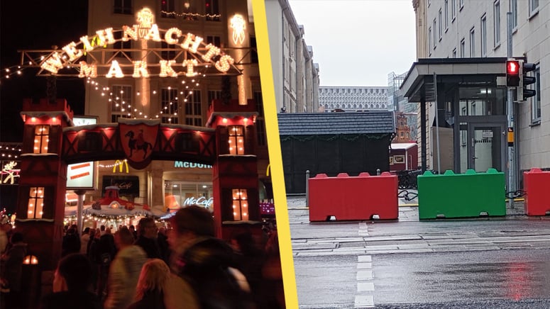 Artikelbild för artikeln: Julmarknad ställs in - terrorhotet för stort