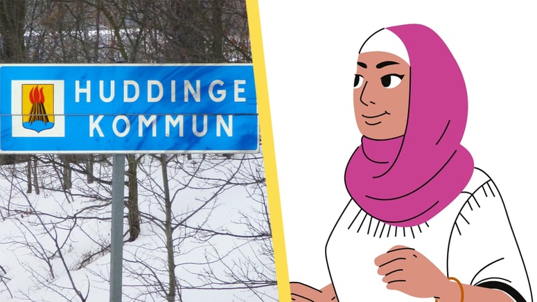 Artikelbild för artikeln: Kommun använder hijab i reklam - avvisar kritik: "Mångfald"