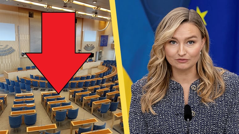 Artikelbild för artikeln: KD halkar ned under spärren