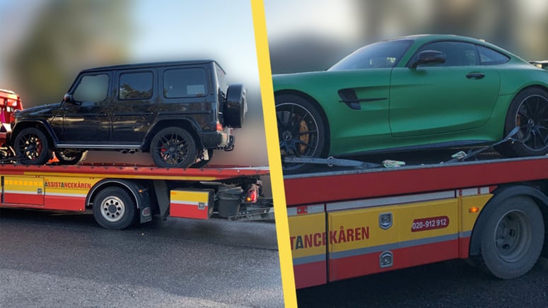 Artikelbild för artikeln: Lyxbilar värda miljoner tas från kriminell
