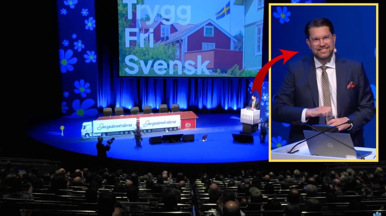 Artikelbild för artikeln: Åkesson: "Vi ska återskapa ett svenskt Sverige utan gängvåld, klaner och islamism"