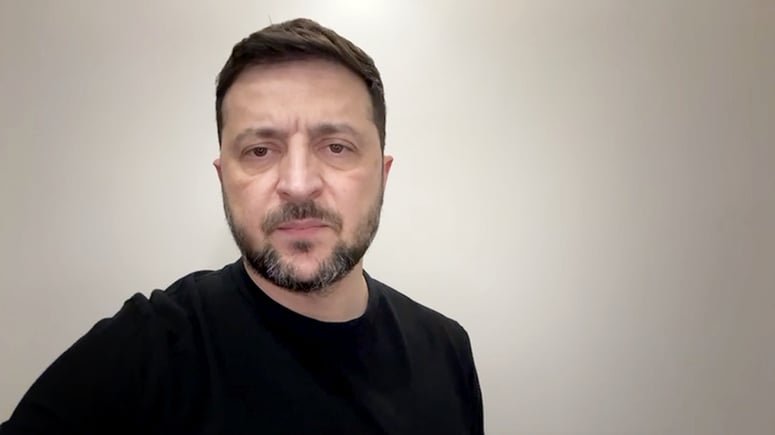 Artikelbild för artikeln: Zelenskyj varnar ukrainarna för "den ryska hållningen"