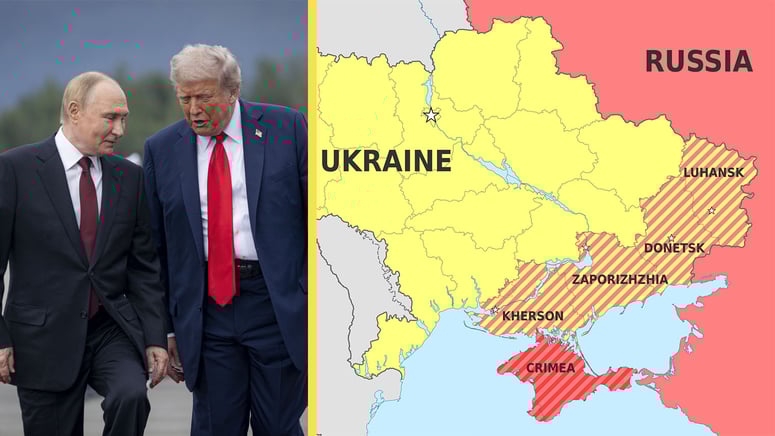 Artikelbild för artikeln: USA öppnar för att erkänna ockuperade områdena i Ukraina som ryska