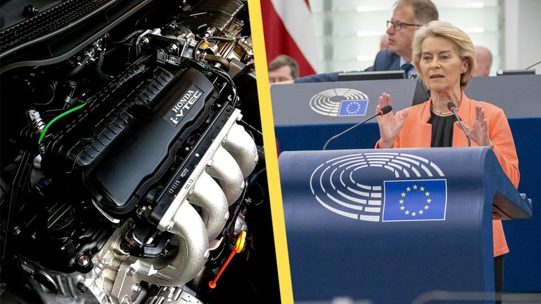 Artikelbild för artikeln: EU skrotar förbud mot bensinbilar