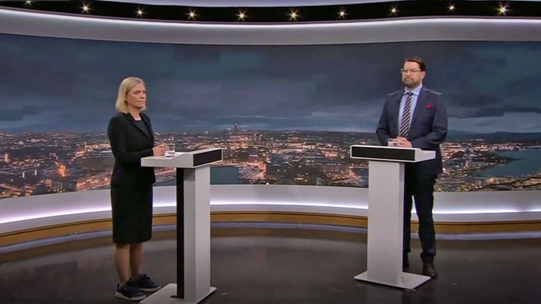 Artikelbild för artikeln: Debatten i SVT bekräftade ett nytt politiskt kraftfält med SD – inte M – som S huvudmotståndare