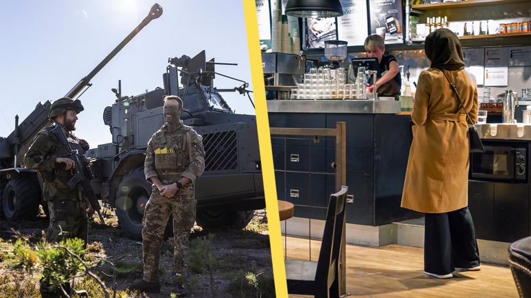 Artikelbild för artikeln: Barn till invandrare mindre intresserade av att försvara Sverige