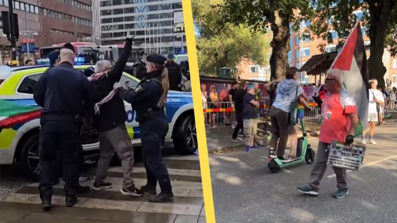 Artikelbild för artikeln: Kryckmannen bråkade med poliser - åtalas