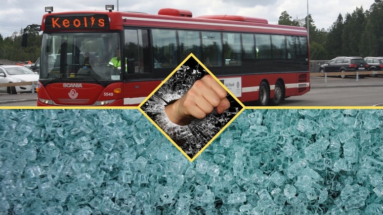 Artikelbild för artikeln: Busskurar vandaliserade - glaskross för hundratusentals kronor