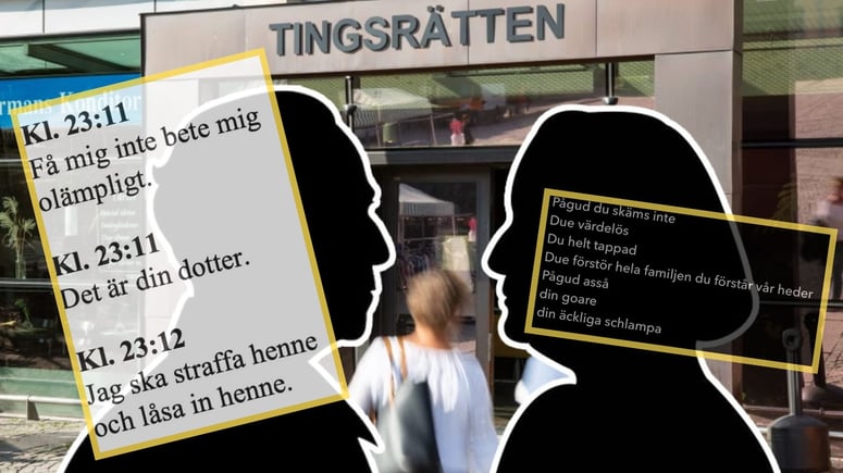 Artikelbild för artikeln: Arabiska föräldrar åtalas för hedersförtryck - slog och förnedrade dottern efter måltid med manlig vän