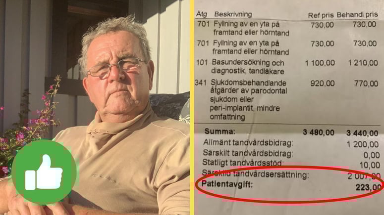 Artikelbild för artikeln: Ny tandvårdsreform gav REJÄLT billigare räkning: "Tack Tidö-regeringen!"