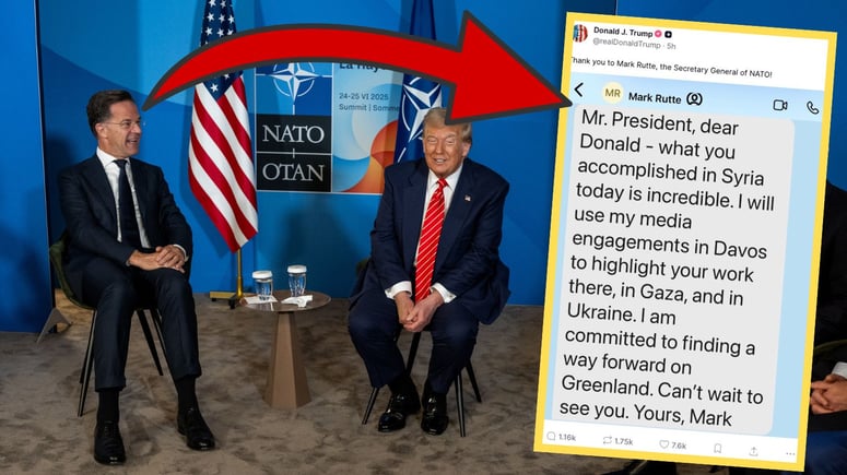 Artikelbild för artikeln: Nato-chefens smöriga meddelande till Trump: “Längtar efter att träffa dig – din Mark”