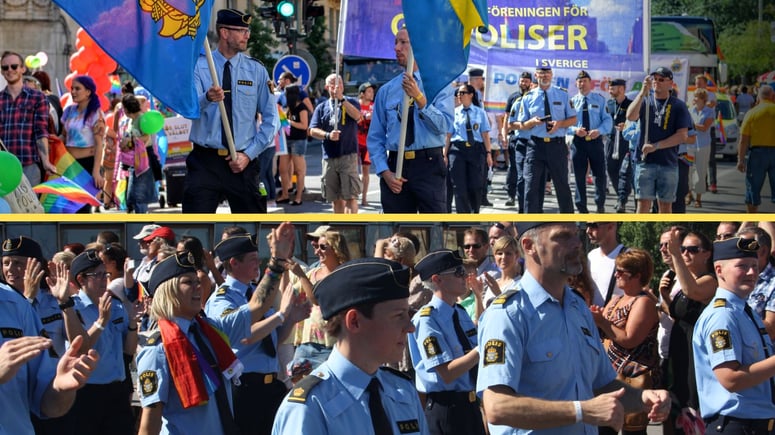 Artikelbild för artikeln: Polisförbundet tar strid för uniformer i Pride
