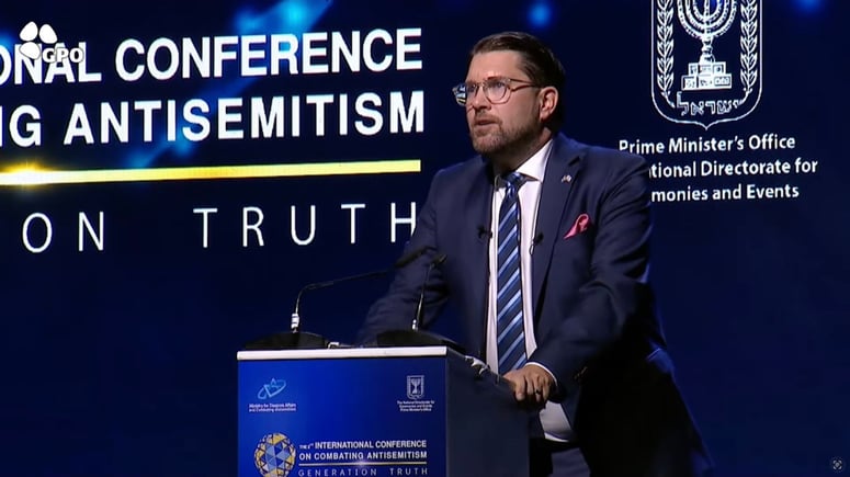 Artikelbild för artikeln: VIDEO: Se Jimmie Åkessons tal i Israel