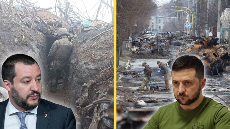 Artikelbild för artikeln: Italiens vice premiärminister: "Zelenskyj otacksam – skriv på fredsavtal innan fler ukrainare dör"