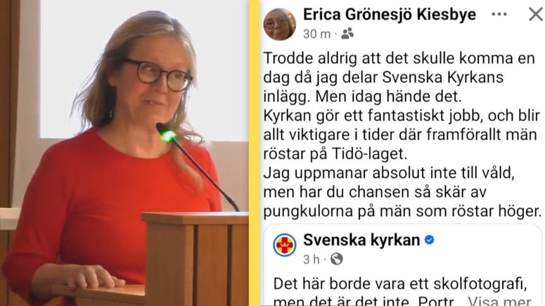 Artikelbild för artikeln: V-politiker: "Skär av pungkulorna på män som röstar höger"