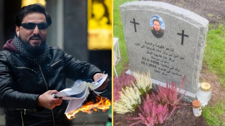 Artikelbild för artikeln: Mördade islamkritikerns gravsten bortplockad