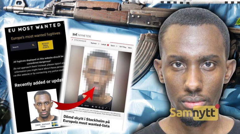 Artikelbild för artikeln: SVT pixlar när Europol efterlyser "svenske" mördaren Omar
