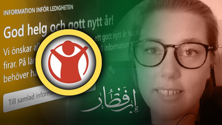 Artikelbild för artikeln: Rädda Barnen-chef bjuder in till muslimsk bön på kontoret när utpekad islamist slutar: "Som ett tårtkalas"