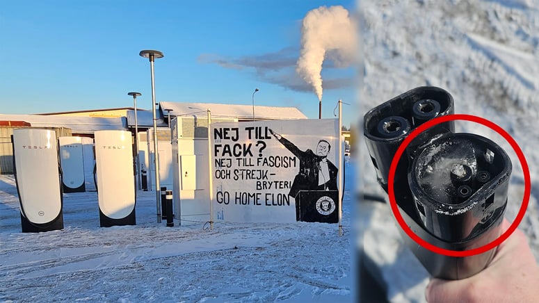 Artikelbild för artikeln: Sabotage mot Tesla och fjällresenärer: "Fascism"