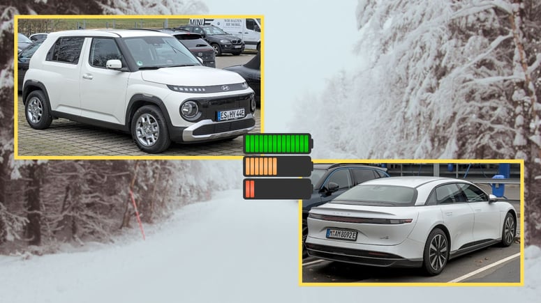 Artikelbild för artikeln: Flopp för elbilar i räckviddstest under vintern - så mycket försvann