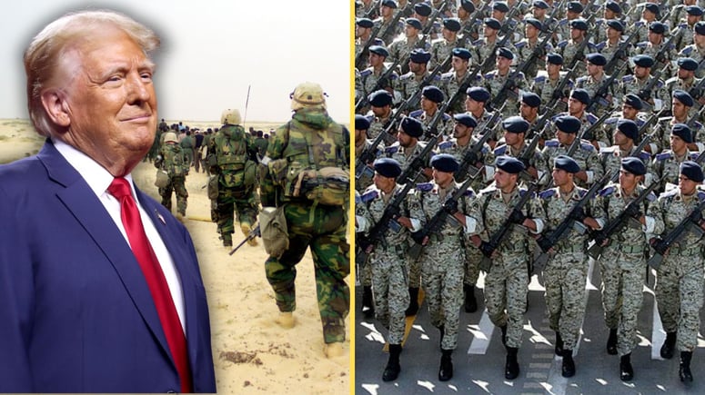 Artikelbild för artikeln: Trump: Utesluter inte att invadera Iran med marktrupper