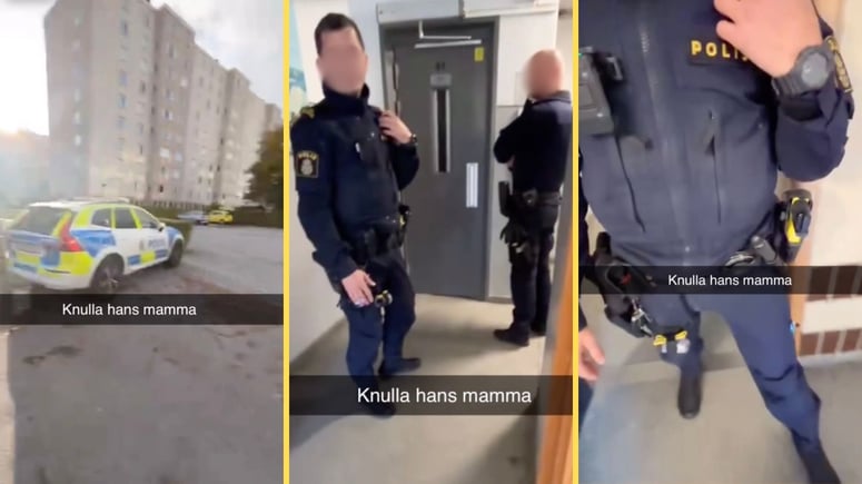 Artikelbild för artikeln: VIDEO: Elsparkcykel-invandrare stör poliser - "Vad gullig du är"