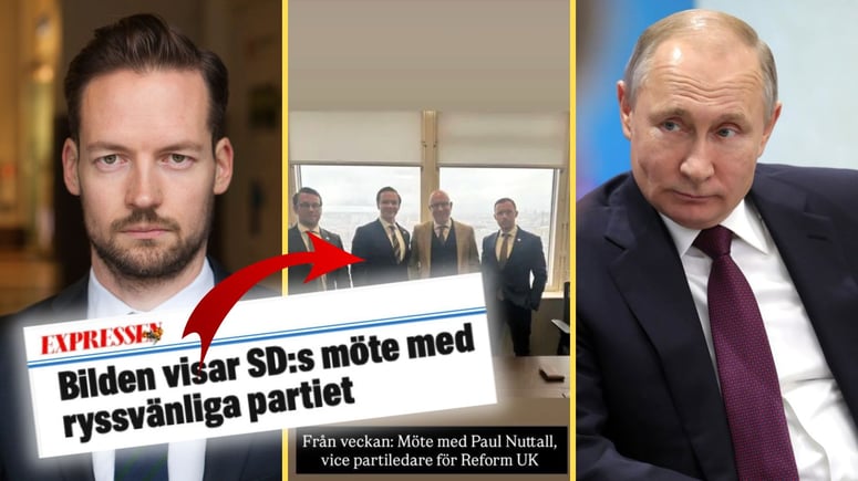Artikelbild för artikeln: Expressen rysskopplar SD efter Londonmöte - S-politiker träffade samma parti