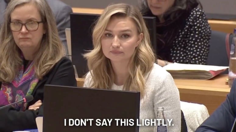 Artikelbild för artikeln: VIDEO: Här ryter Ebba Busch till mot EU - hotar att stoppa elledningar