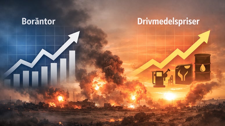 Artikelbild för artikeln: Kriget i Mellanöstern skakar ekonomin – hot om stigande boräntor och rusande oljepris