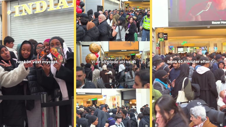 Artikelbild för artikeln: Muslimsk glädje när halalrestaurang öppnade i galleria