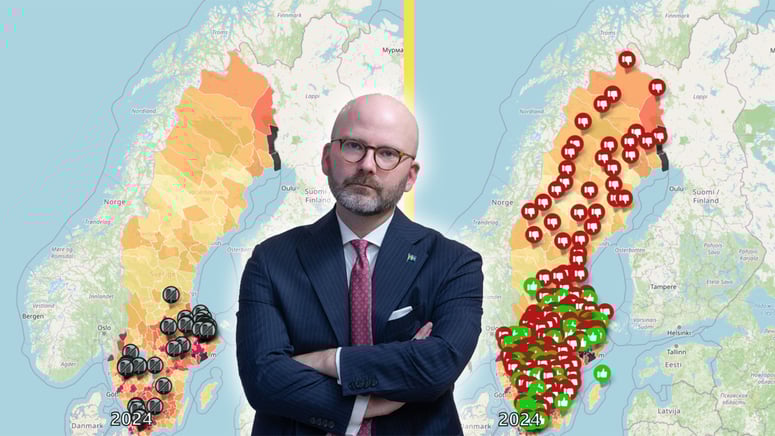Artikelbild för artikeln: SD lanserar Migrationskartan 2.0 – nya funktioner om återvandring och utsatta områden