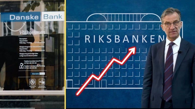 Artikelbild för artikeln: Danske Bank: Riksbanken höjer räntan två gånger i år
