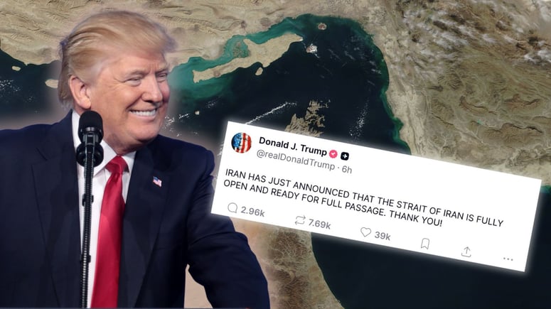 Artikelbild för artikeln: Trump: Hormuzsundet är öppet
