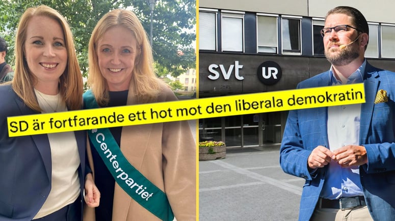 Artikelbild för artikeln: C-ledaren: "SD är ett hot mot den liberala demokratin"