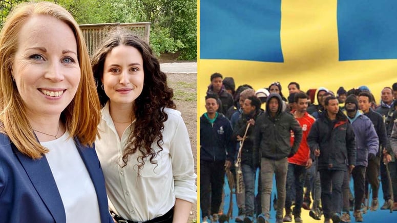 Artikelbild för artikeln: C-kandidaten tar INTE avstånd från 30 miljoner invandrare till Sverige