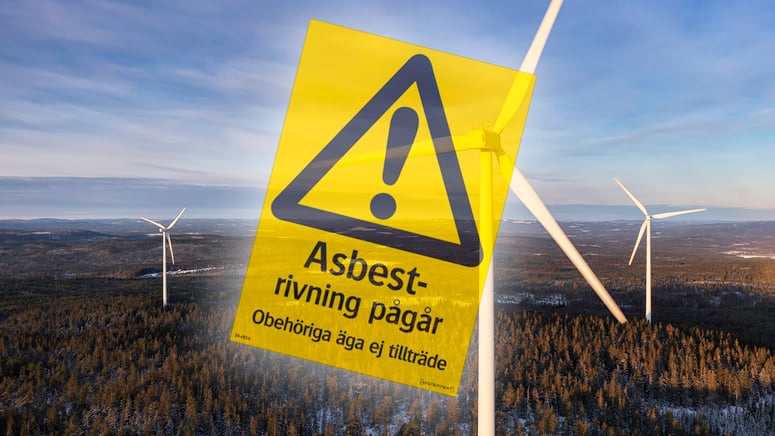 Artikelbild för artikeln: Larmet: Risk för fler fynd av dödlig asbest i vindkraftverk – stor kartläggning kan behövas