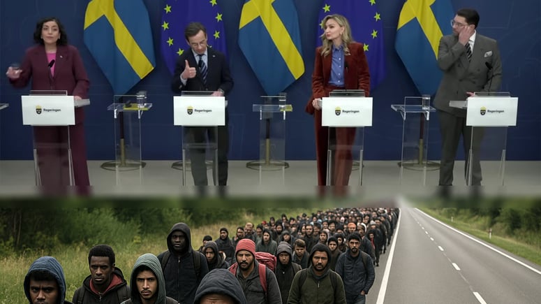 Artikelbild för artikeln: Tidöpartiernas vallöfte: Ingen massinvandring