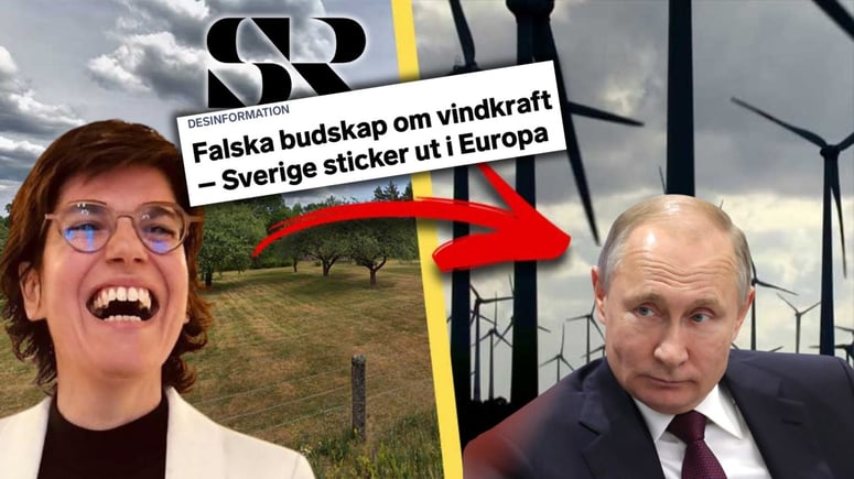 Artikelbild för artikeln: Vindkraftsindustrin attackerar alternativmedier: Sprider rysk desinformation att vindkraft är dåligt