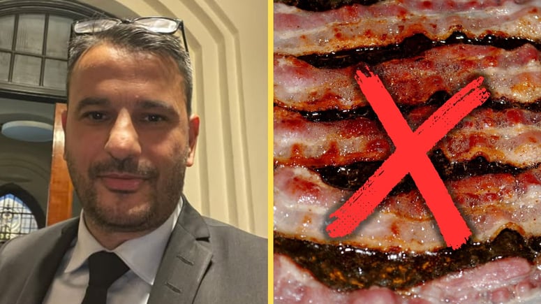 Artikelbild för artikeln: Stekte bacon på jobbet och fick sparken - av turkisk chef